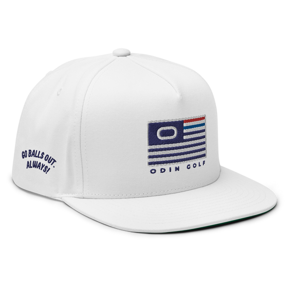 ODIN Flag Snapback (white)